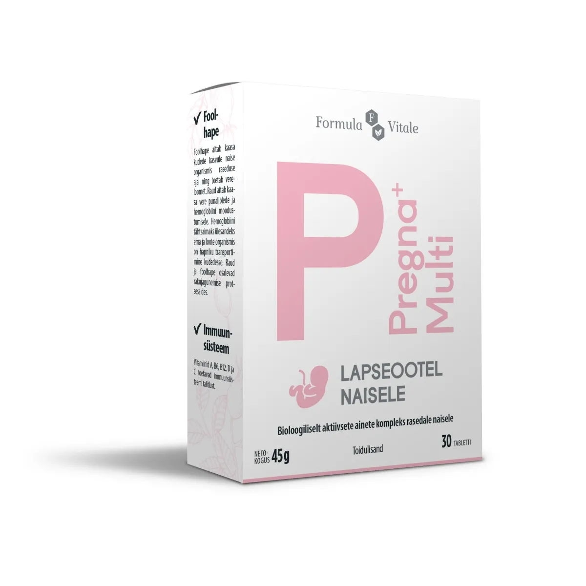 FORMULA VITALE PREGNA+ MULTI TBL N30 - Tootepilt