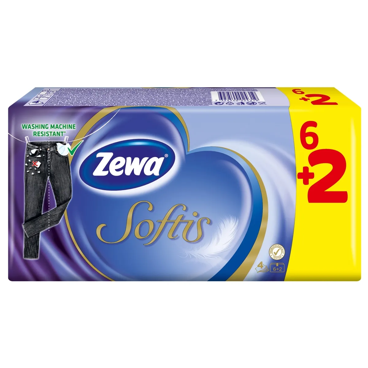 ZEWA SOFTIS TASKURÄTIKUD N9X6+2 - Tootepilt