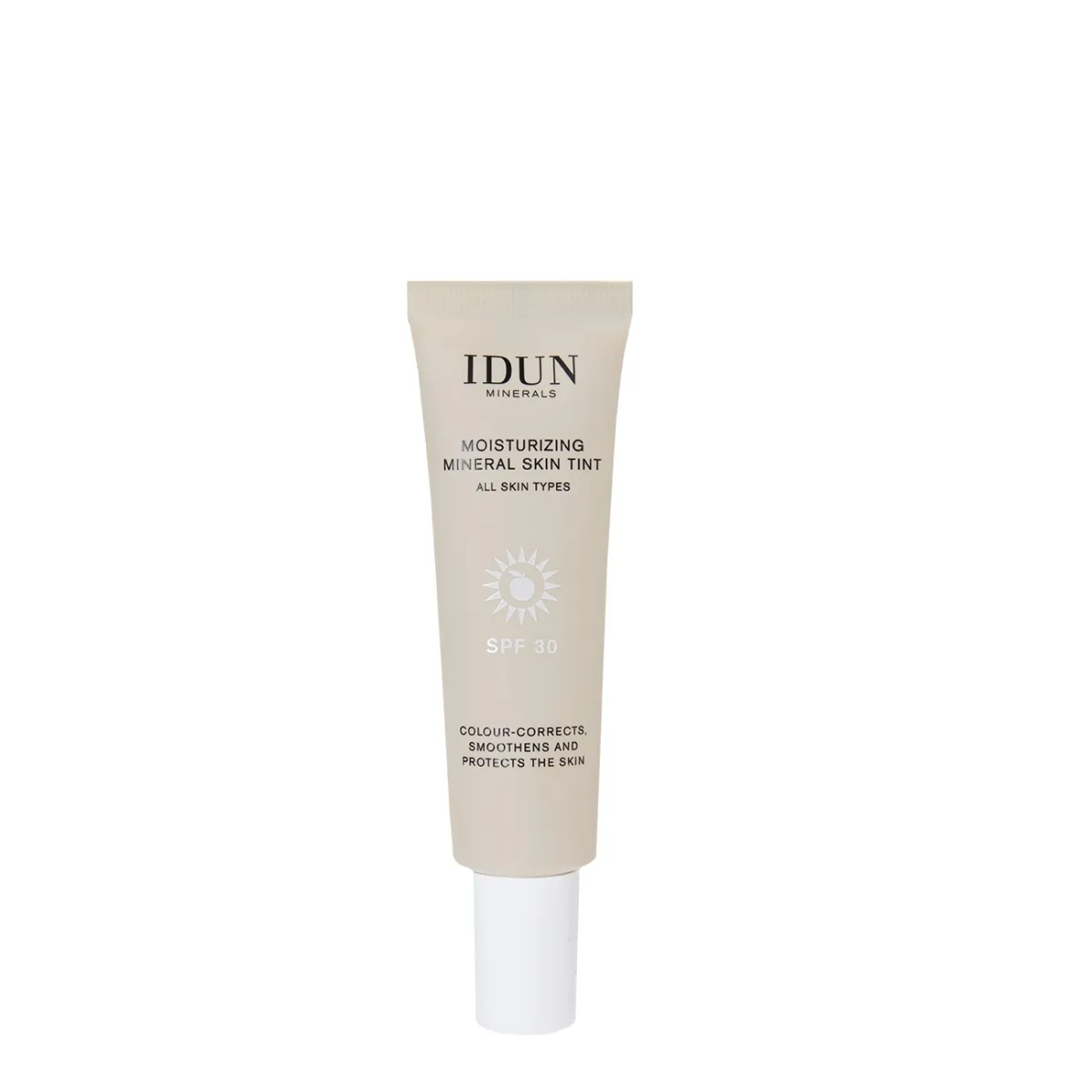 IDUN PÄIKESEKAITSE-EMULSIOON TOONIGA SPF30 HELE 27ML - Tootepilt