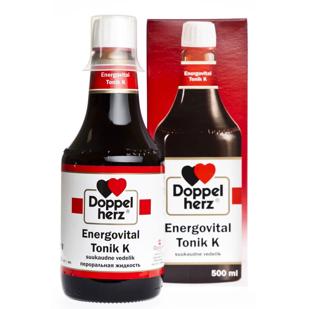 DOPPELHERZ ENERGOVITAL TONIK K 500ML SUUKAUDNE VEDELIK - Tootepilt