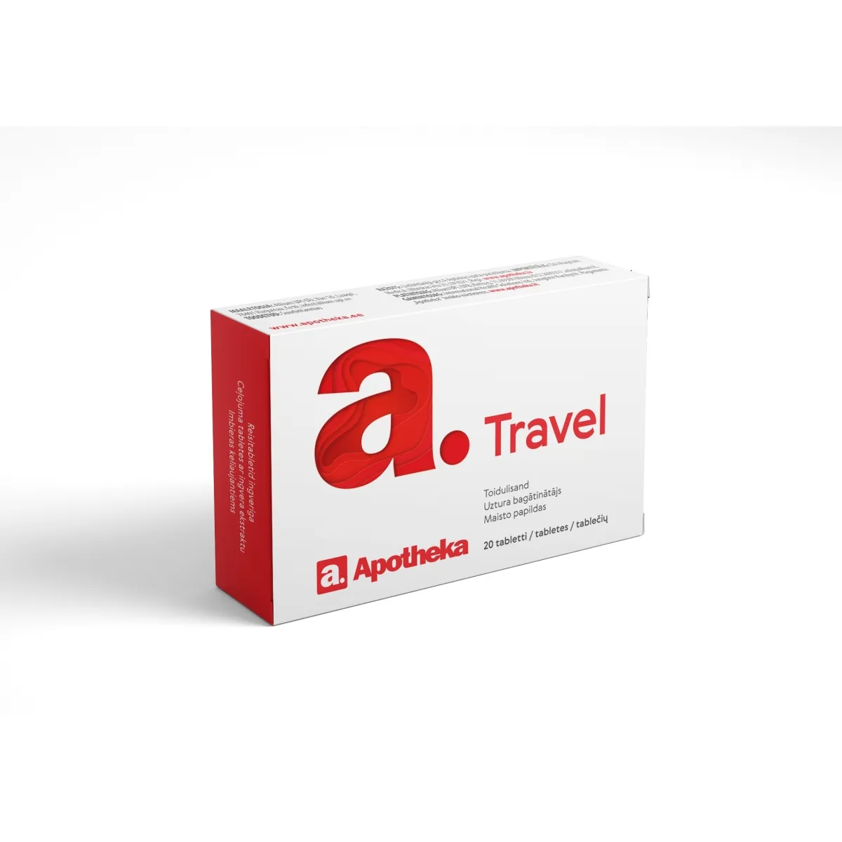A. TRAVEL 500MG TBL N20 - Tootepilt