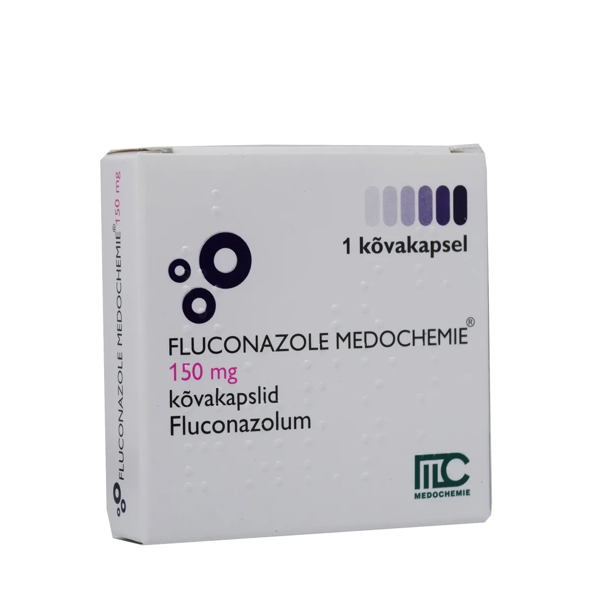 FLUCONAZOLE MEDOCHEMIE KÕVAKAPSEL 150MG N1 - Tootepilt