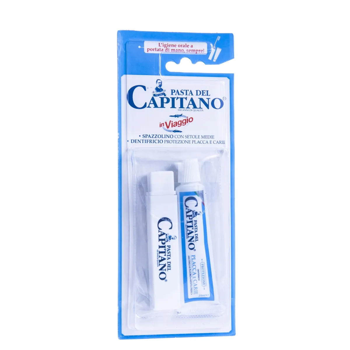 PASTA DEL CAPITANO REISIKOMPLEKT HAMBAHARI+PASTA 25ML - Tootepilt