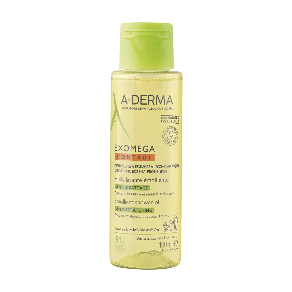 A-DERMA EXOMEGA CONTROL DUSHIÕLI ATOOPILISELE NAHALE 100ML - Tootepilt