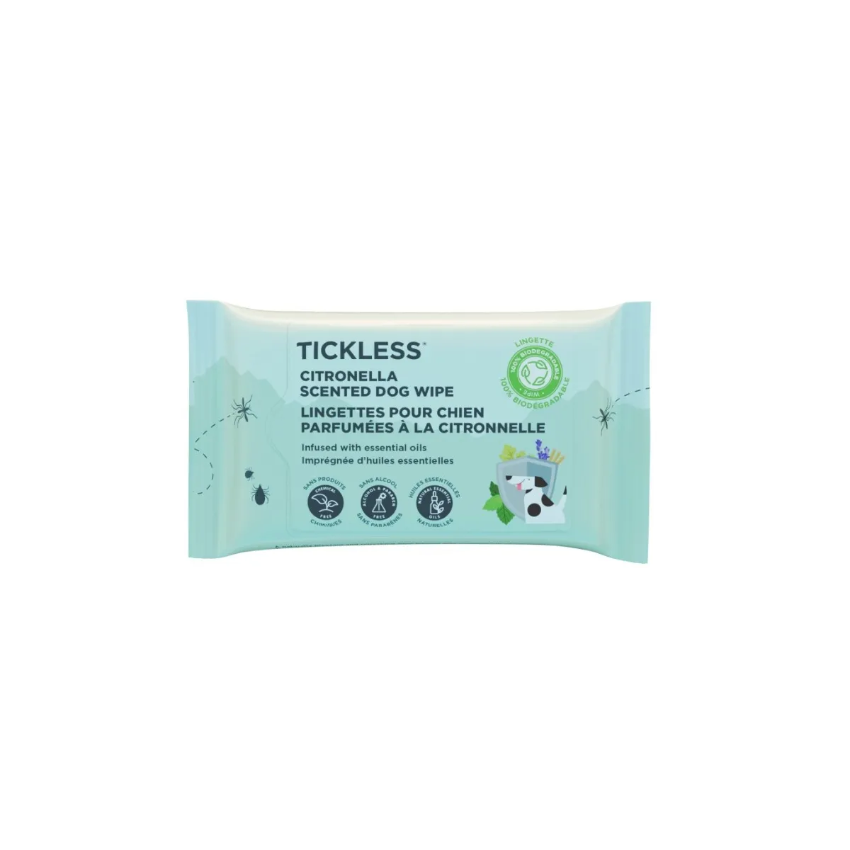 TICKLESS NIISKED SALVRÄTID CITRONELLA KOERTELE N20 - Tootepilt