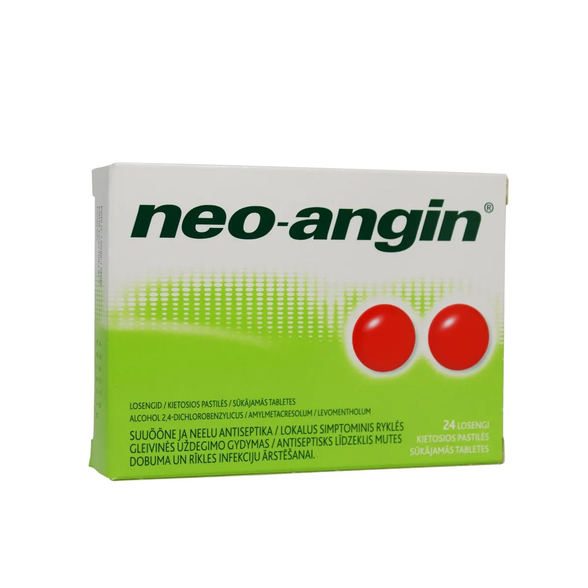 NEO-ANGIN LOSENG 0,6MG+1,2MG+5,9MG N24 - Tootepilt