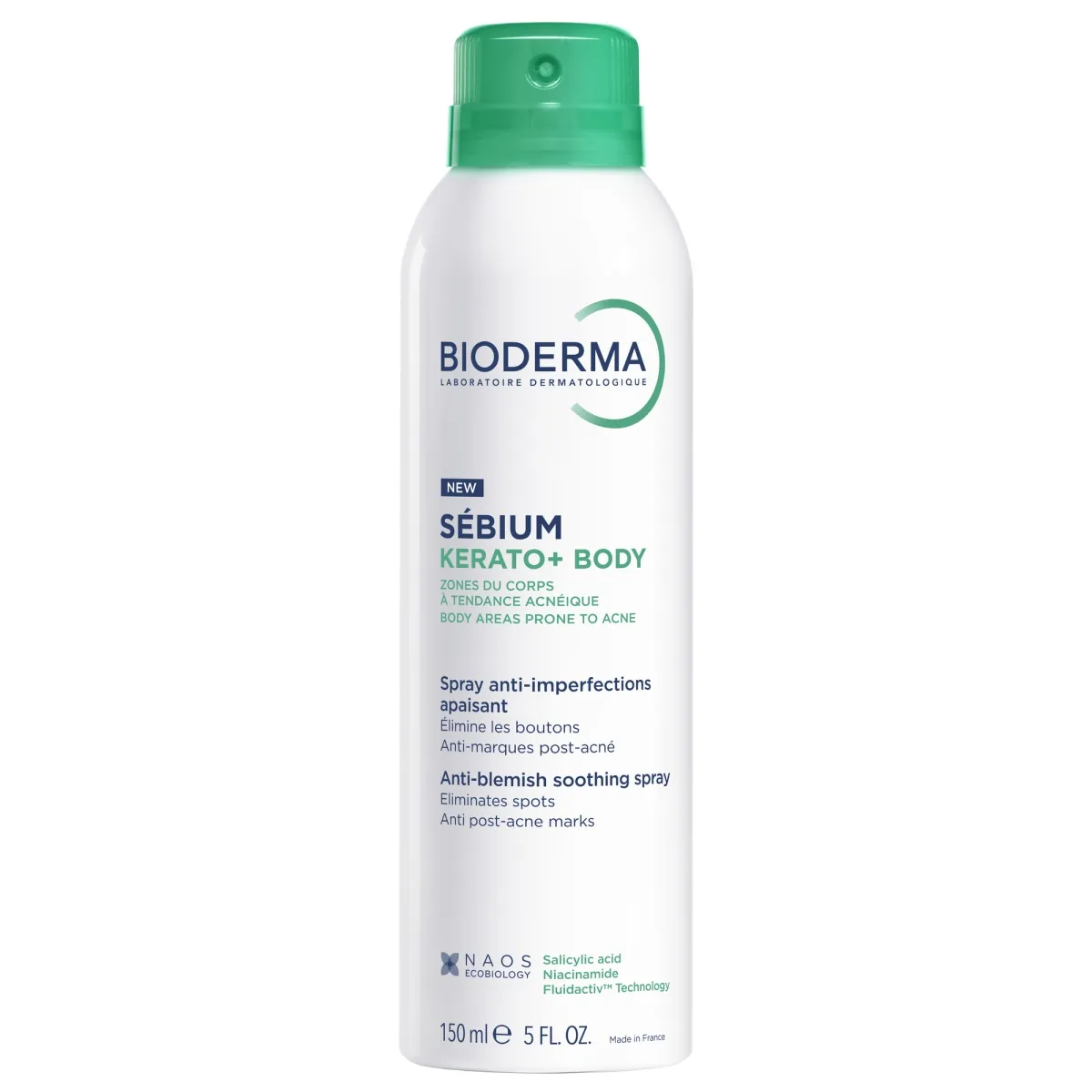 BIODERMA SEBIUM KERATO+ KEHASPREI AKNELISELE NAHALE 150ML - Tootepilt