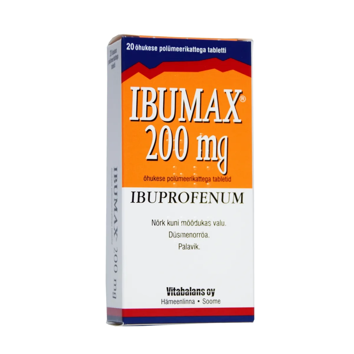 IBUMAX TBL 200MG N20 - Tootepilt