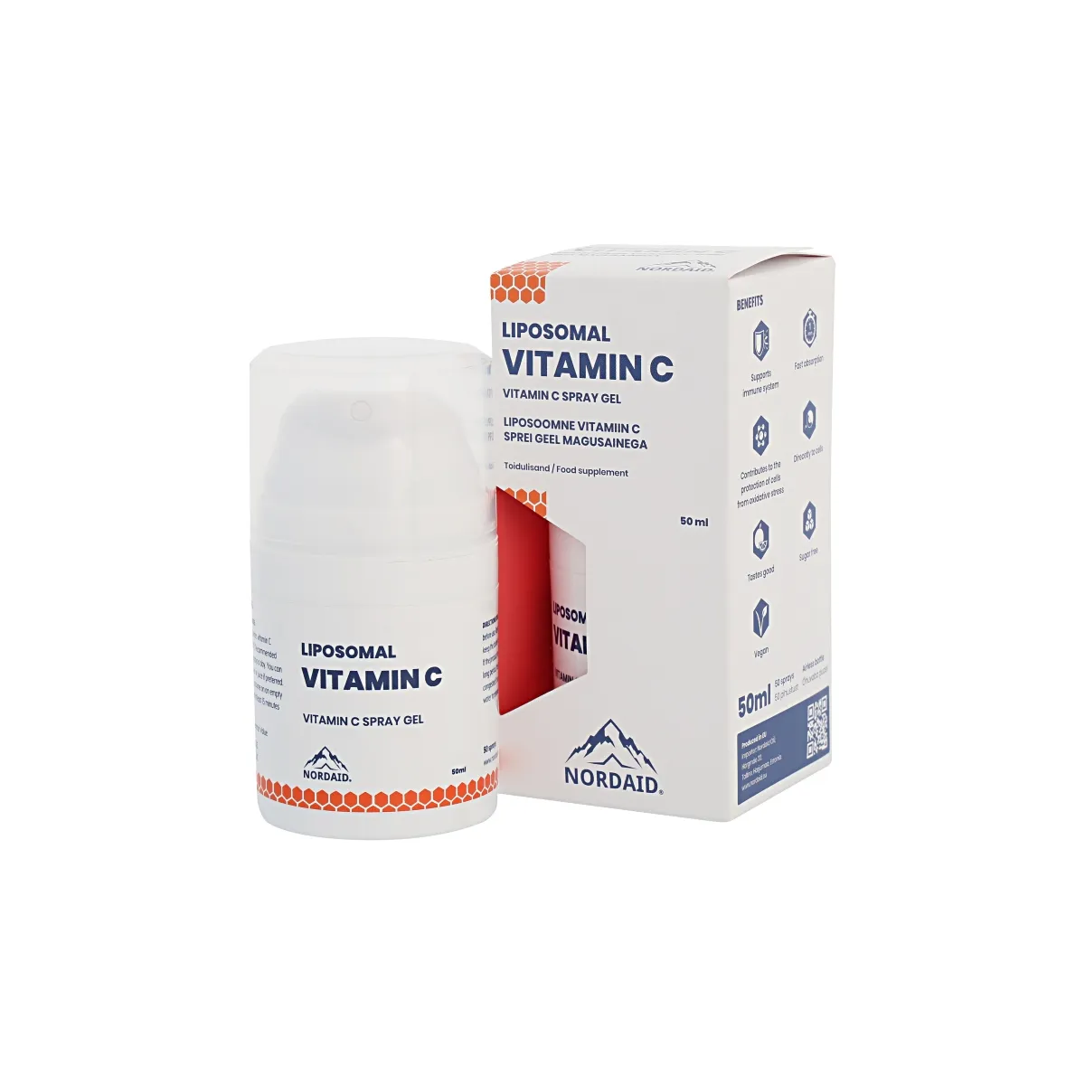 NORDAID VITAMIIN C LIPOSOOMNE SPREI GEEL 1000MG 50ML - Tootepilt