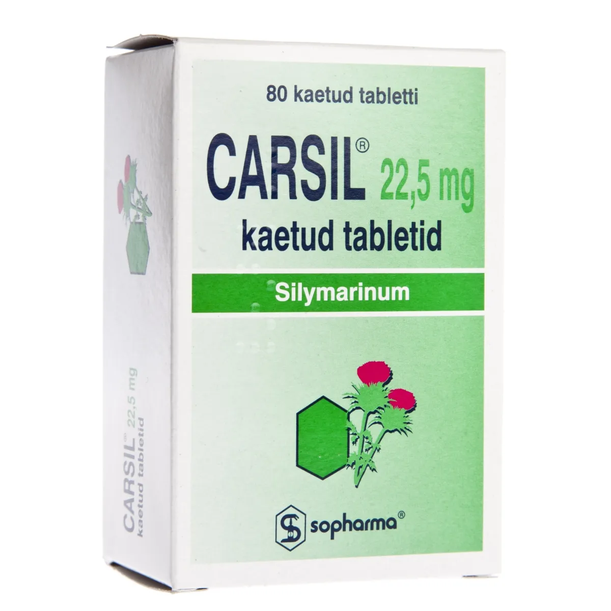 CARSIL KAETUD TBL 22,5MG N80 - Tootepilt