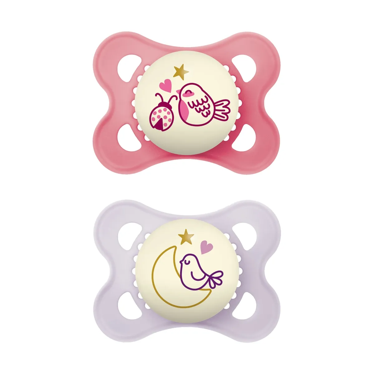 MAM HELENDAV ÖÖLUTT SILIK. 0-6 KUUD ROOSA N2 - Tootepilt