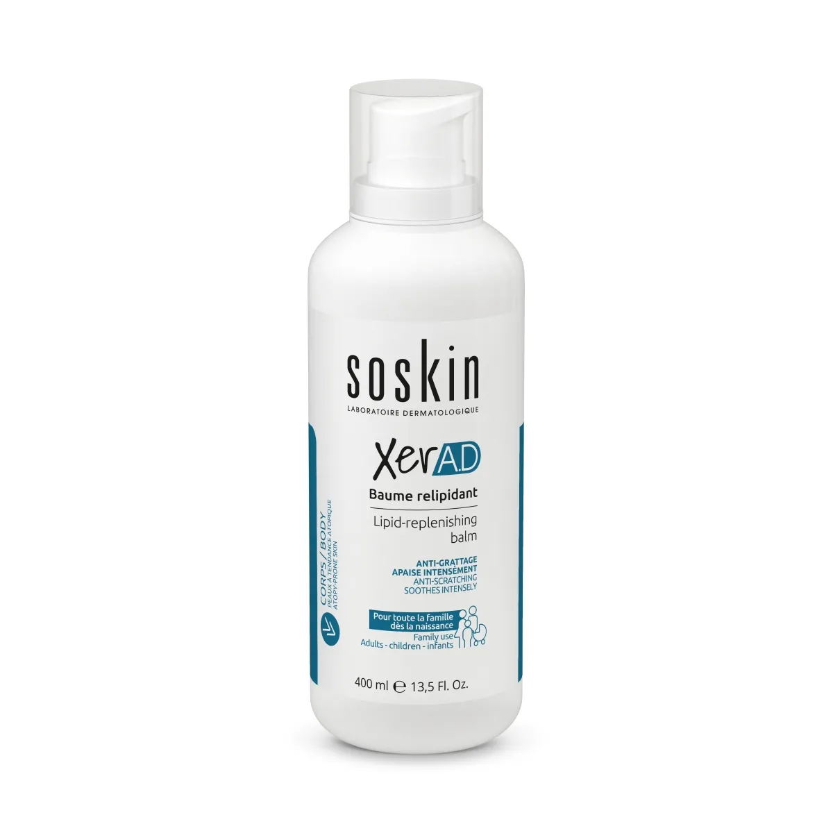 SOSKIN PARIS XER A.D KEHAPALSAM 400ML - Tootepilt