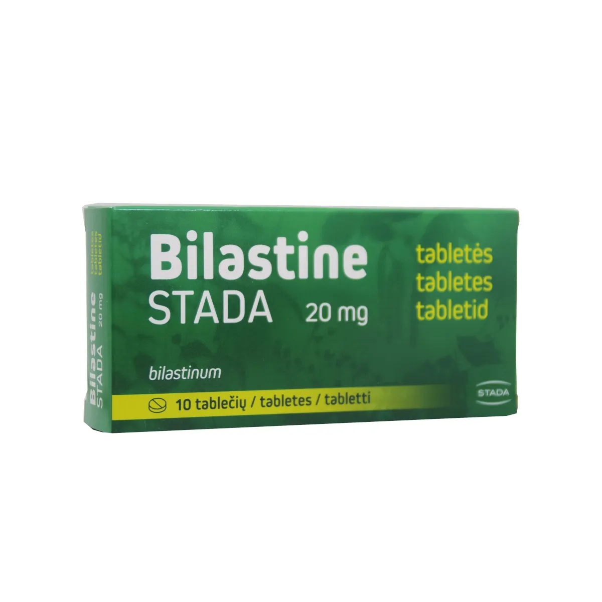 BILASTINE STADA TBL 20MG N10 - Tootepilt 1