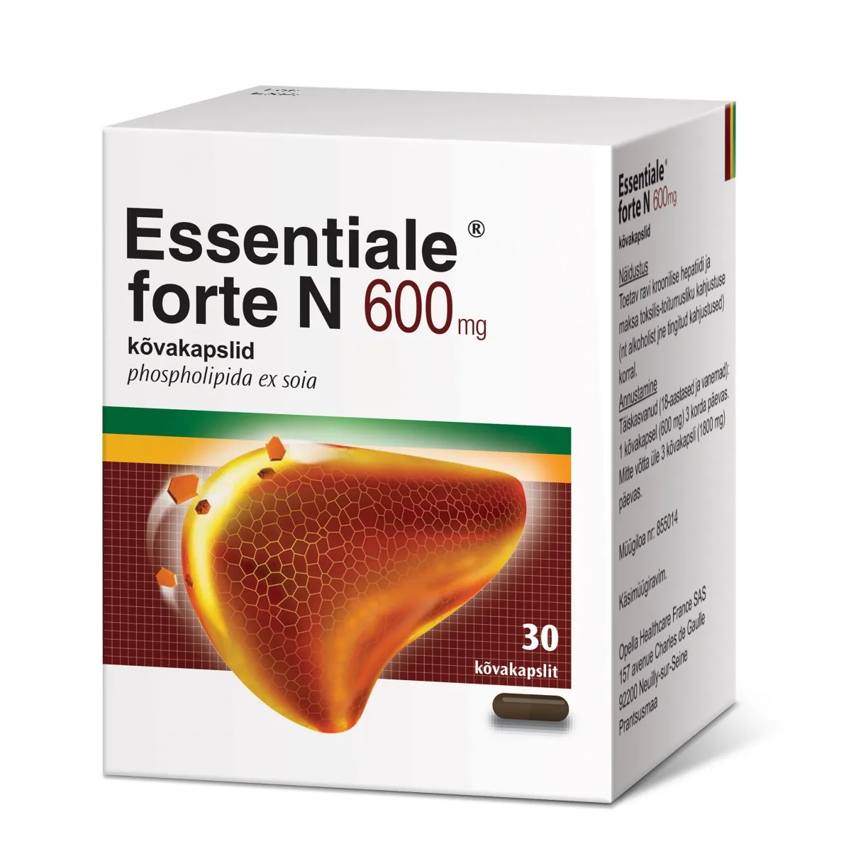 ESSENTIALE FORTE N CAPS 600MG N30 - Tootepilt 1