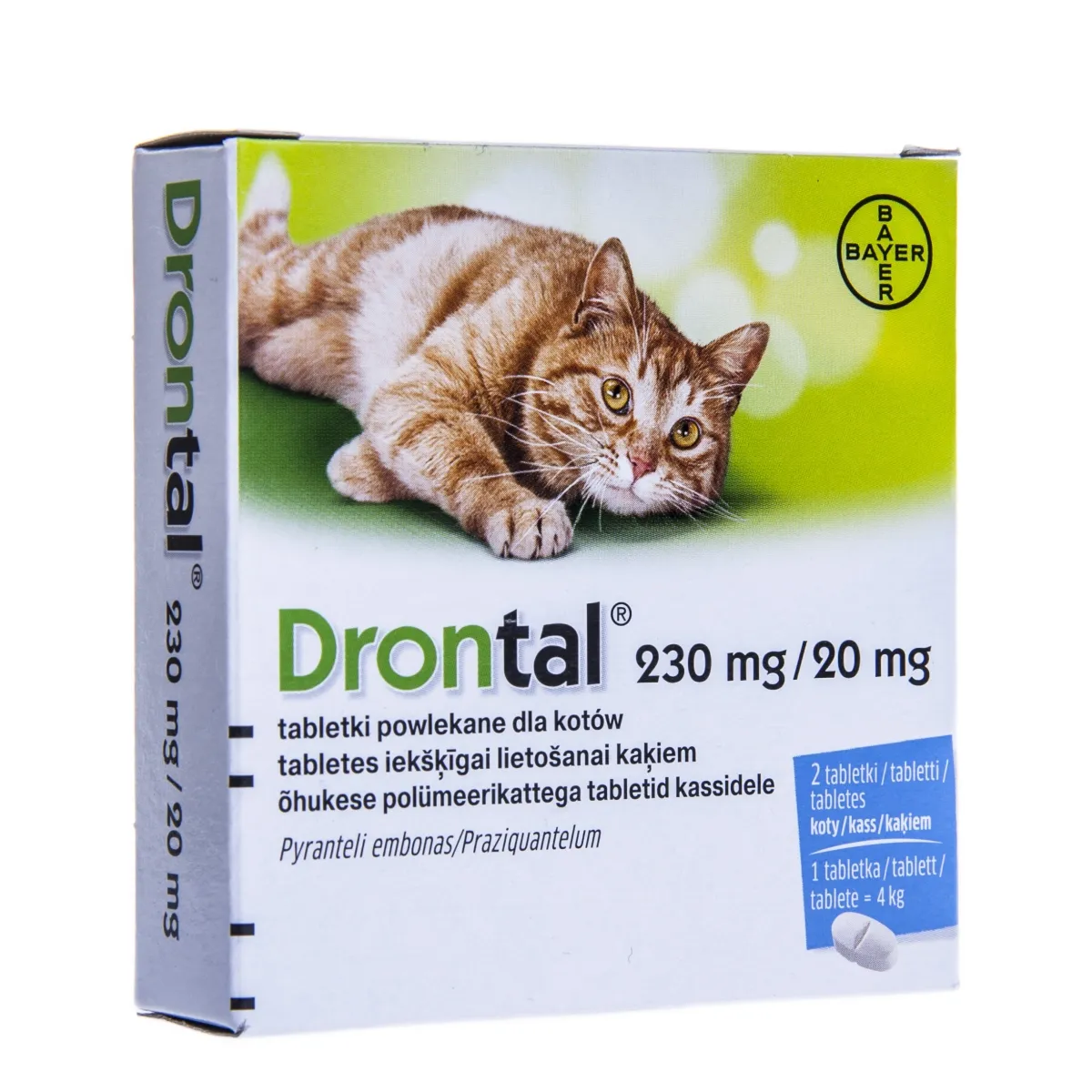 DRONTAL TABL 20MG+80MG N2 - Tootepilt