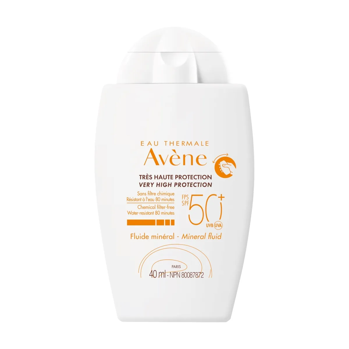 AVENE SUN MINERAALNE PÄIKESEKAITSE SPF50+ 40ML - Tootepilt