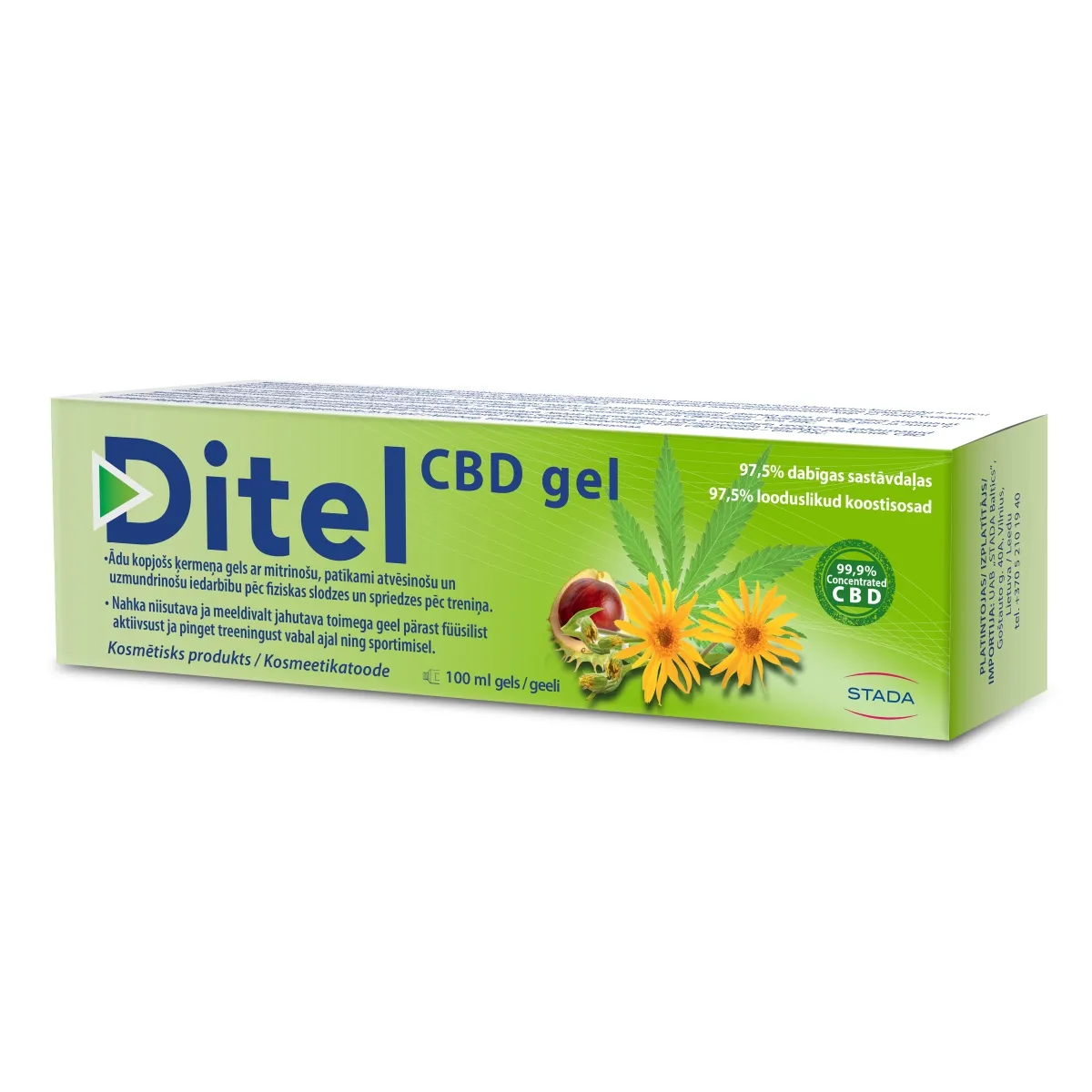 DITEL CBD GEEL 100ML - Tootepilt