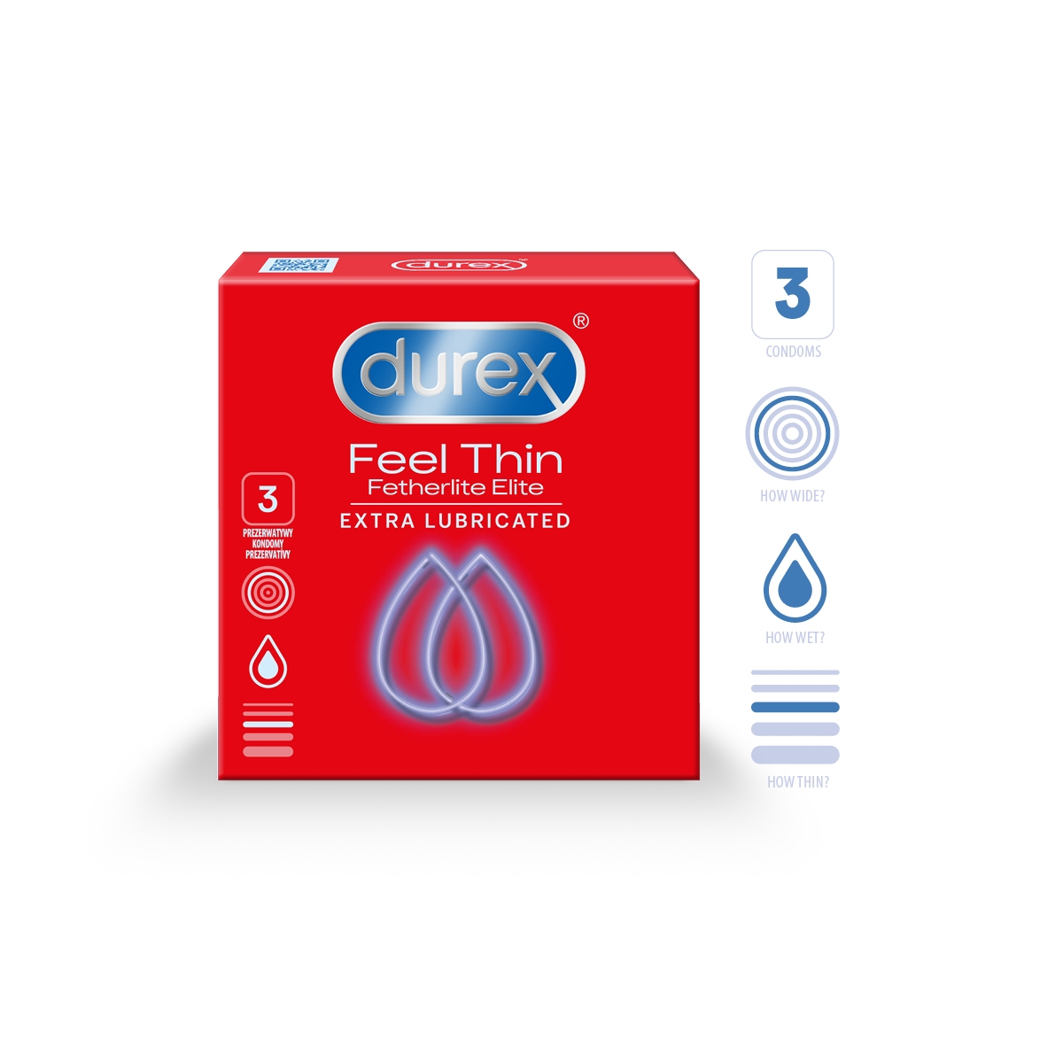 DUREX KONDOOMID FEEL THIN N3 - Tootepilt