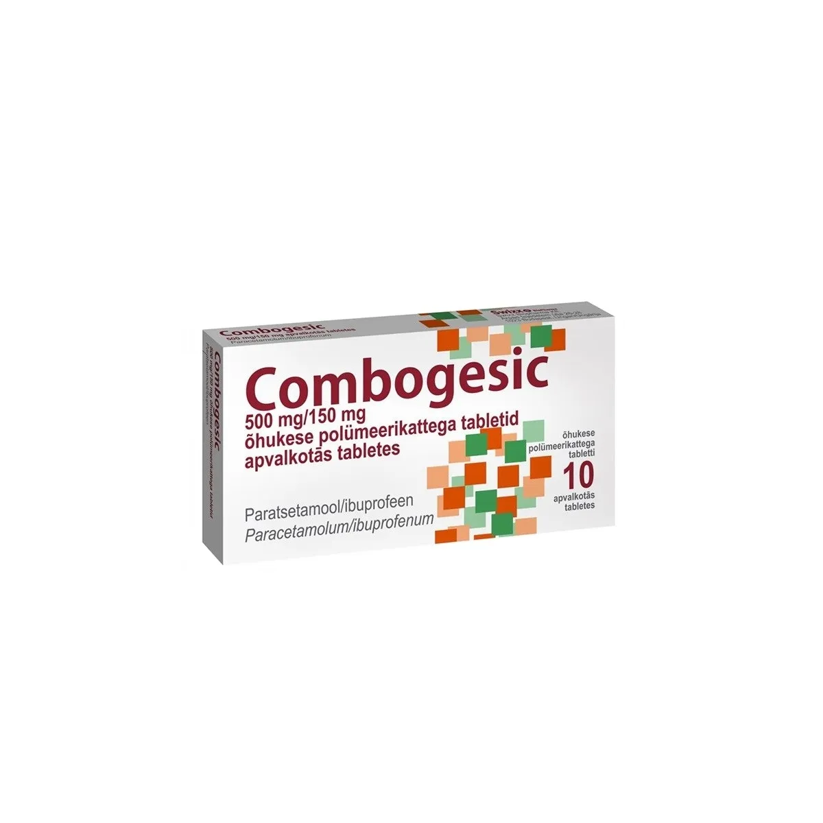 COMBOGESIC KAETUD TBL 500MG+150MG N10 - Tootepilt