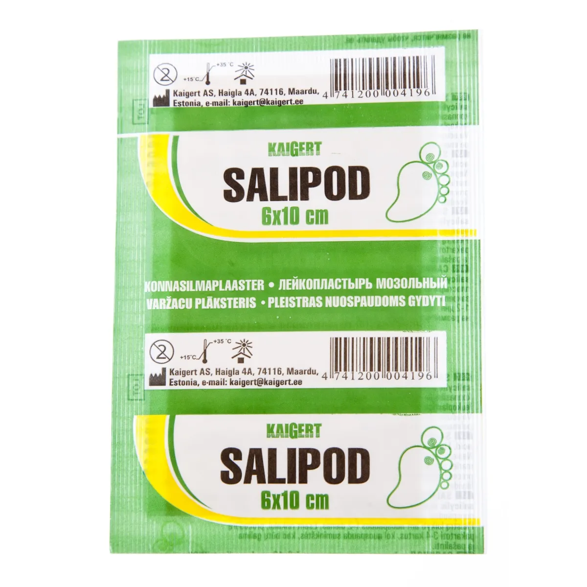 SALIPOD KONNASILMAPLAASTER 6X10CM (KAIGERT) - Tootepilt