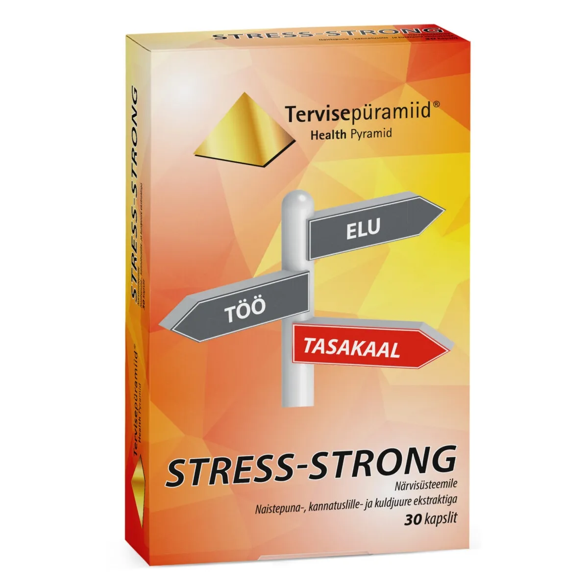 TERVISEPÜRAMIID STRESS-STRONG KAPSLID N30 - Tootepilt