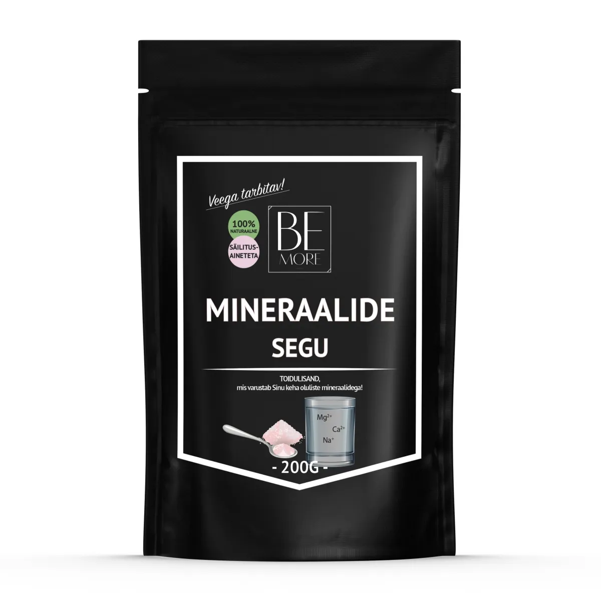 BE MORE MINERAALIDE SEGU PULBER 200G - Tootepilt