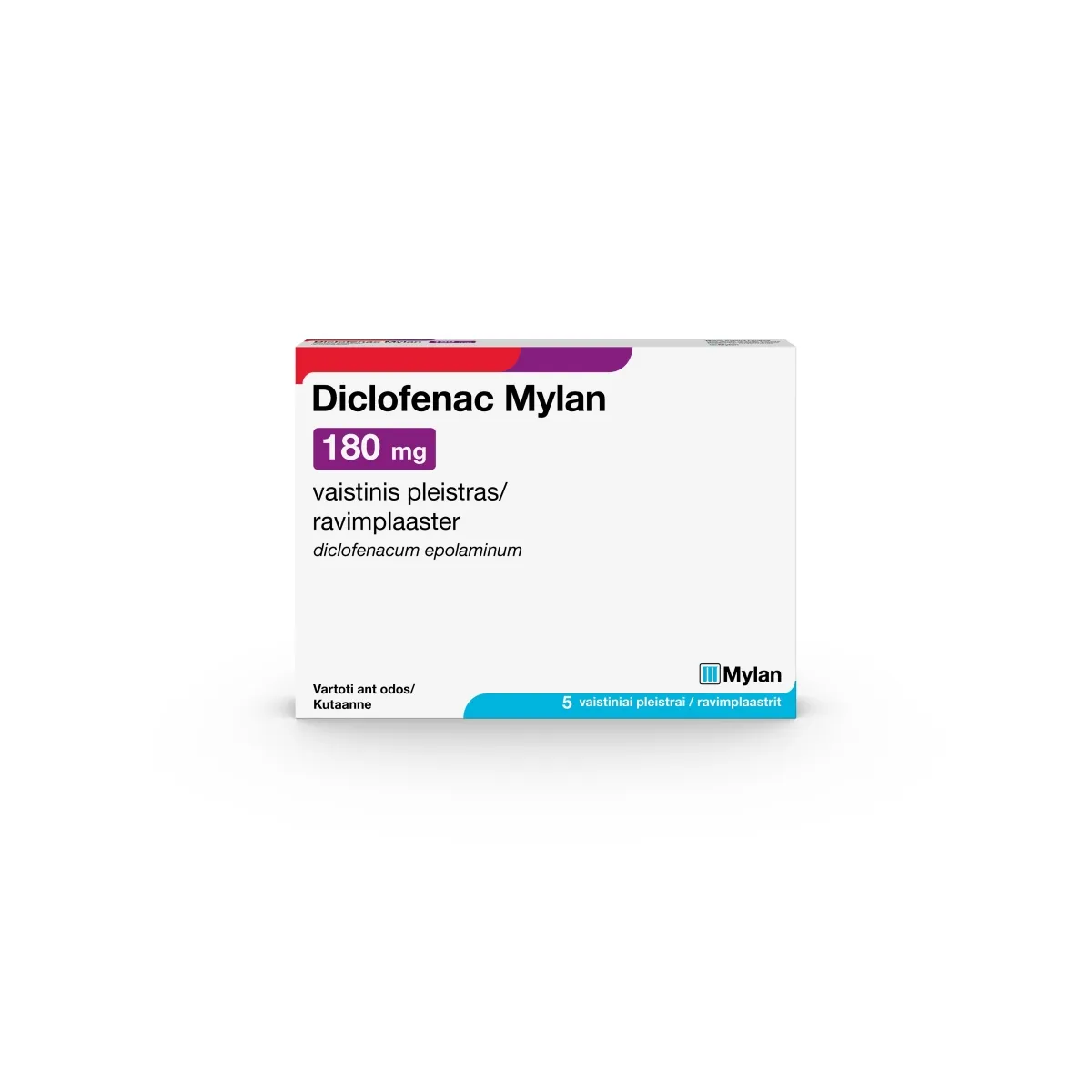 DICLOFENAC MYLAN RAVIMPLAASTER 180MG N5 - Tootepilt