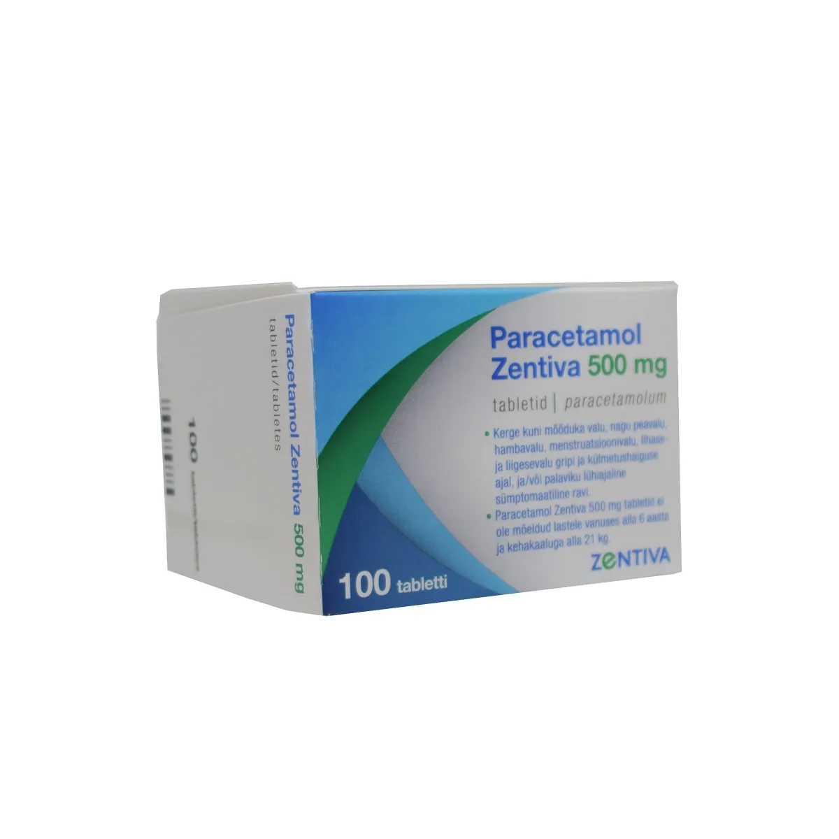 PARACETAMOL ZENTIVA TBL 500MG N100 - Tootepilt
