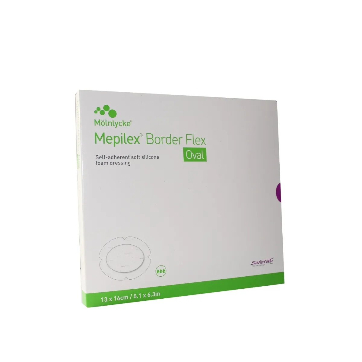 MEPILEX BORDER FLEX 13CMX16CM OVAL N5 STER - Tootepilt