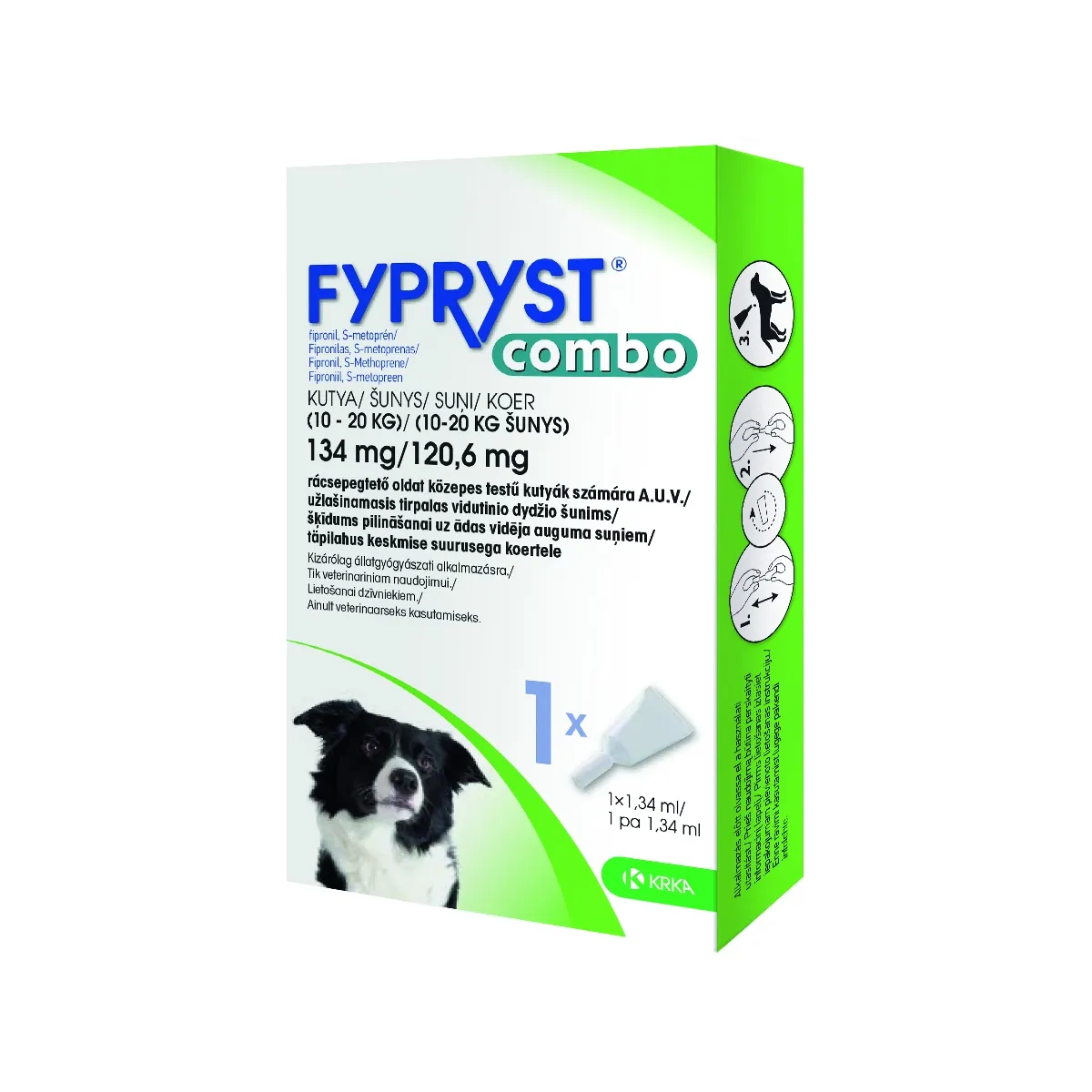 FYPRYST COMBO TÄPILAHUS 134+120,6MG/1,34ML N1 (10-20KG) - Tootepilt