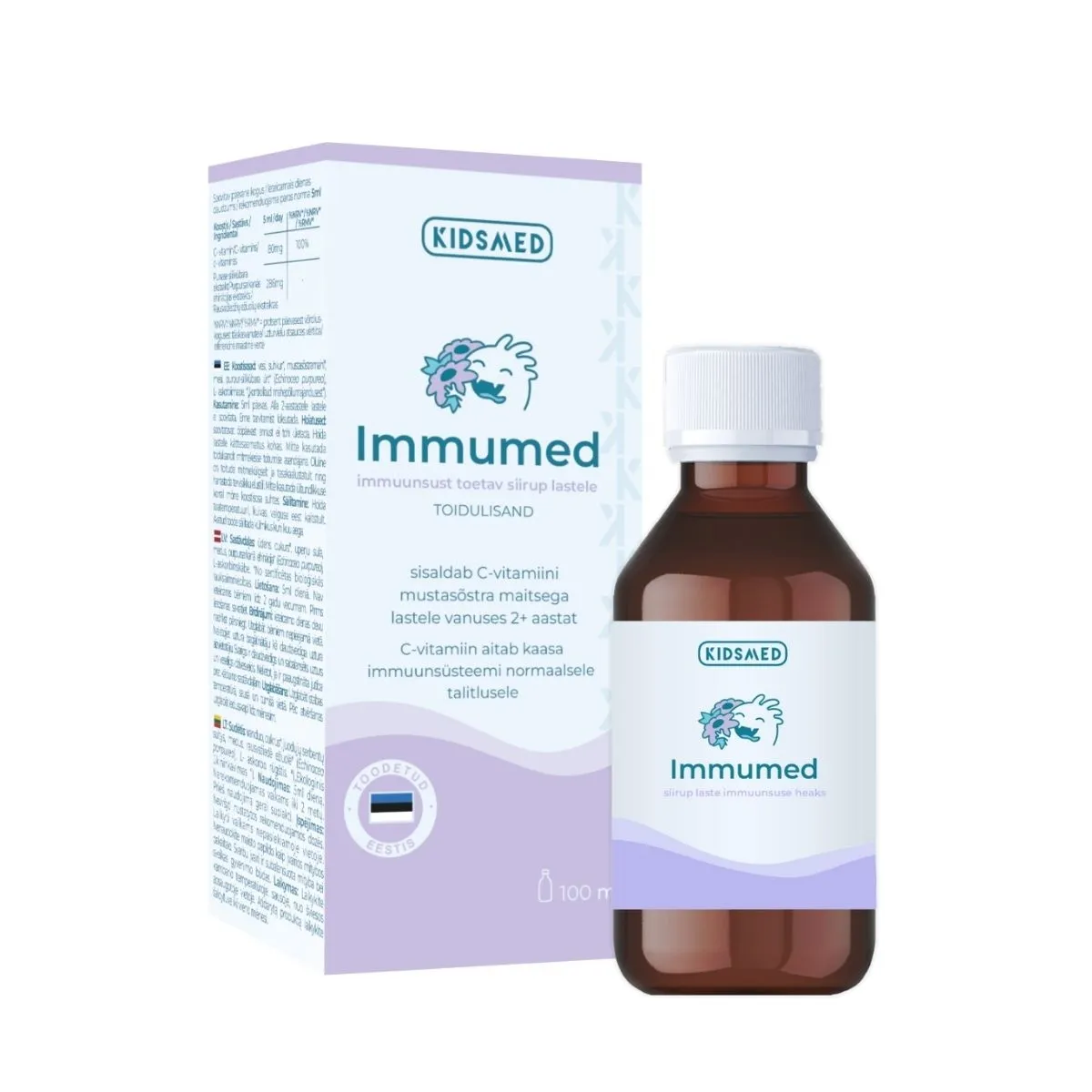 KIDSMED IMMUMED IMMUUNSUSSIIRUP LASTELE 100ML - Tootepilt