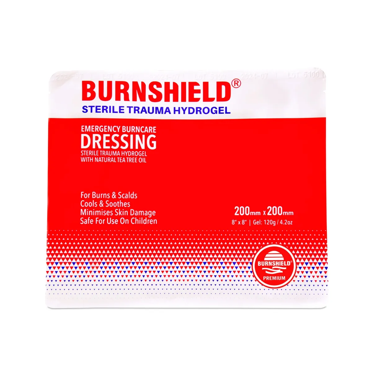 BURNSHIELD PÕLETUSSIDE GEELIGA STERIILNE 20X20CM - Tootepilt
