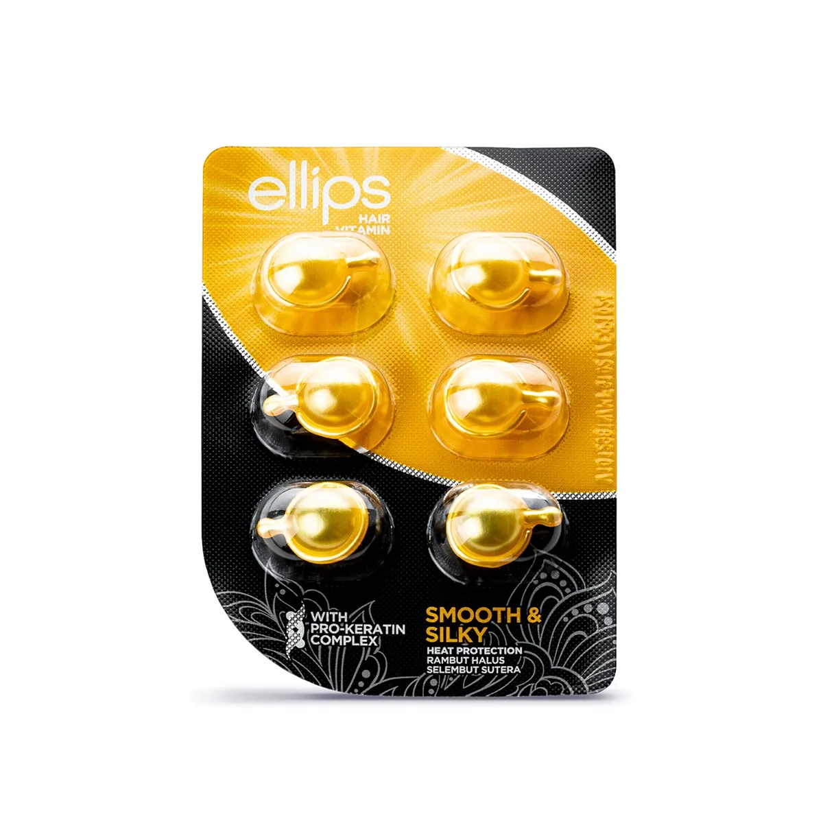 ELLIPS SMOOTH&SILKY JUUKSEVITAMIINID PEALEMÄÄRITAVAD 1ML N6 - Tootepilt 1