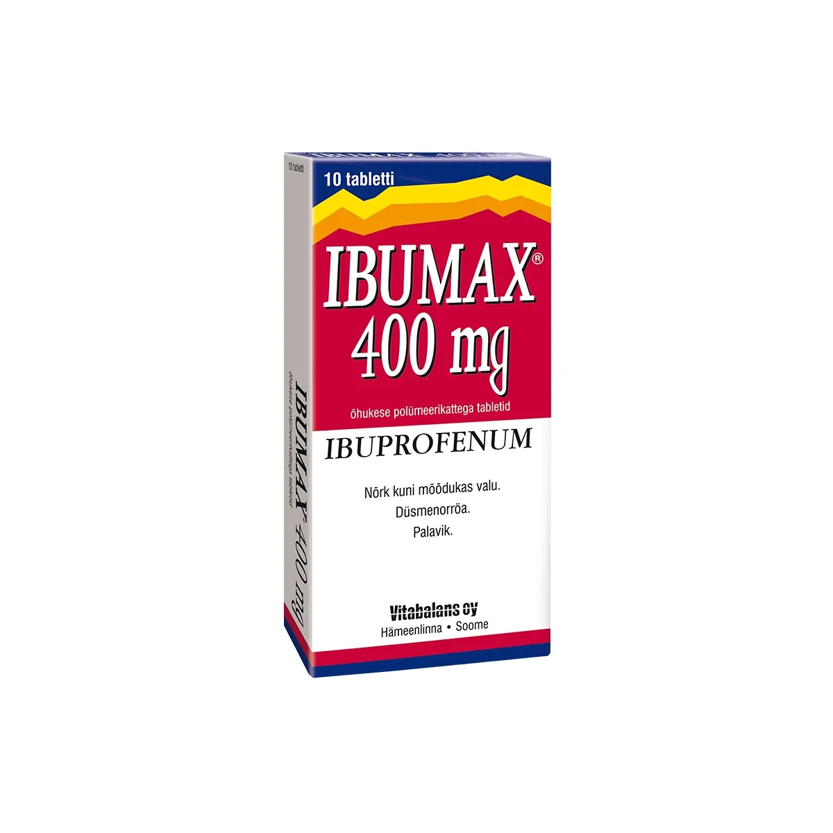 IBUMAX TBL 400MG N10 - Tootepilt