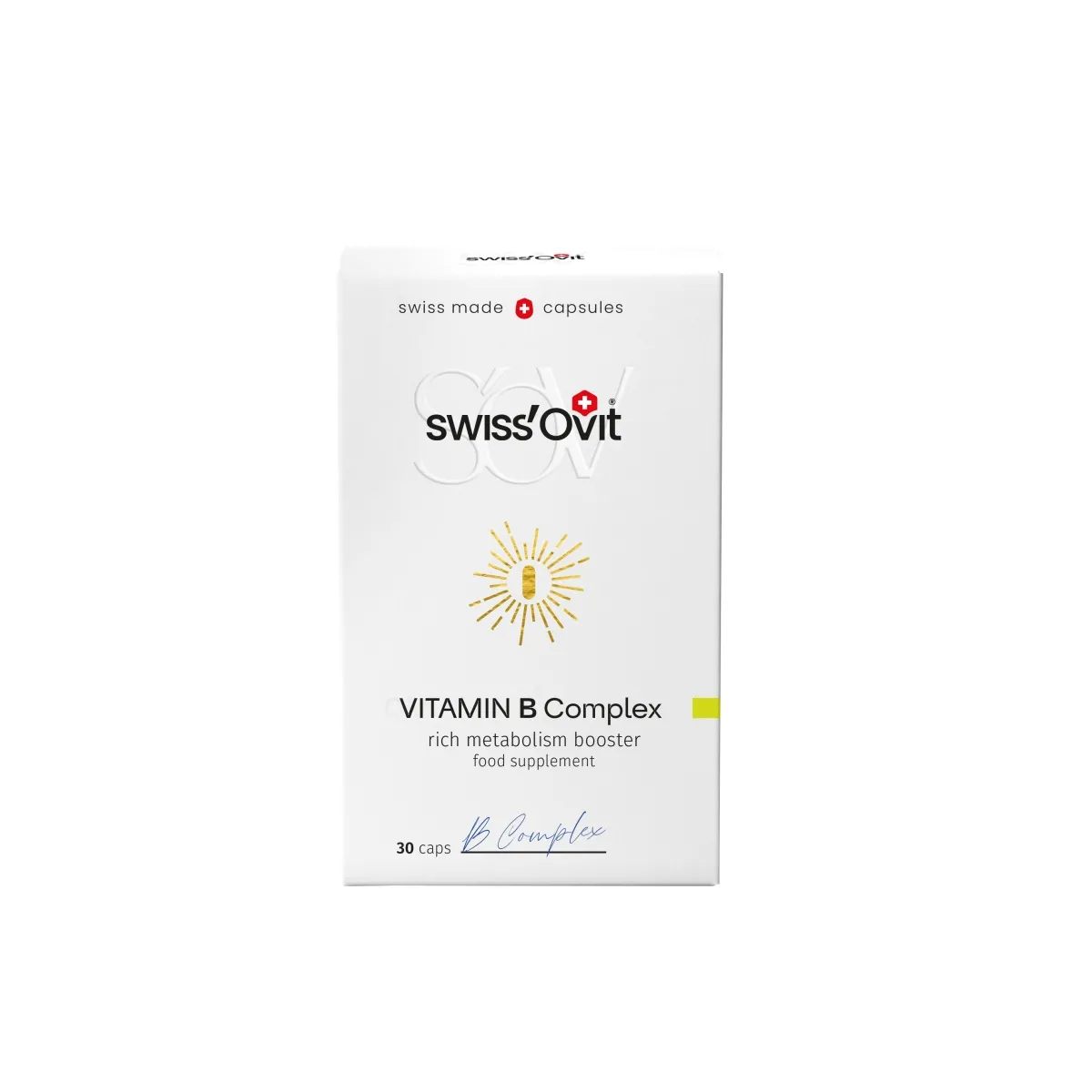SWISSOVIT VITAMIIN B COMPLEX KAPSLID N30 - Tootepilt
