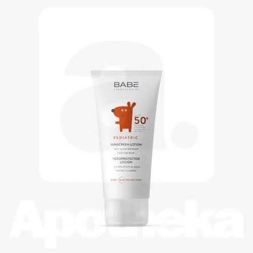 BABE PEDIATRIC PÄIKESEKAITSELOSJOON 50+ LASTELE 100ML