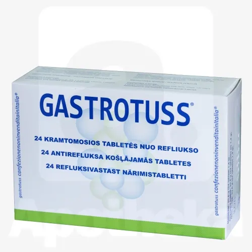 GASTROTUSS REFLUKSIVASTASED NÄRIMISTABLETID N24