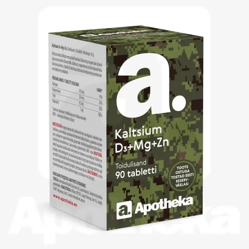 A. KALTSIUM+D3+MG+ZN TABLETID N90
