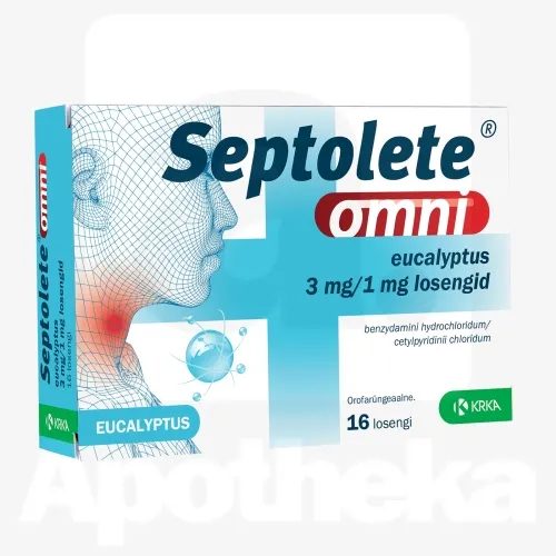SEPTOLETE OMNI EUCALYPTUS LOSENG 3MG+1MG N16