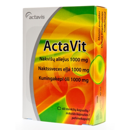 ACTAVIT KUNINGAKEPI ÕLI KAPSLID 1000MG N60