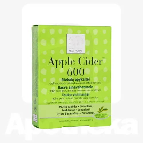 NEW NORDIC APPLE CIDER TBL 600MG N60