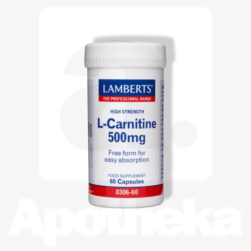 LAMBERTS L-KARNITIIN CAPS 500MG N60