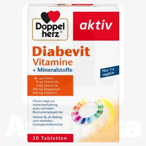DOPPELHERZ AKTIV DIABEVIT VITAMIINID TBL N30