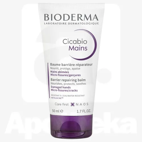 BIODERMA CICABIO KÄTEKREEM KAHJUSTATUD NAHALE 50ML