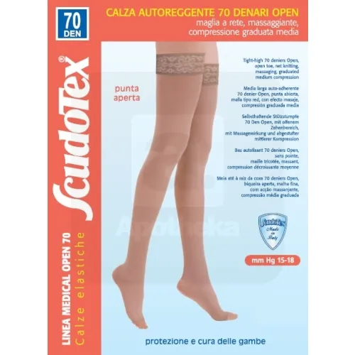 SCUDOTEX SUKAD AVATUD VARBAOSA 70DEN T4 NATURE