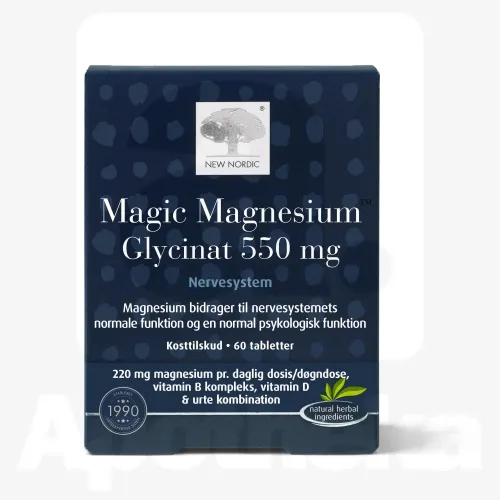 NEW NORDIC MAGIC MAGNESIUM GLYCINAT 550MG N60