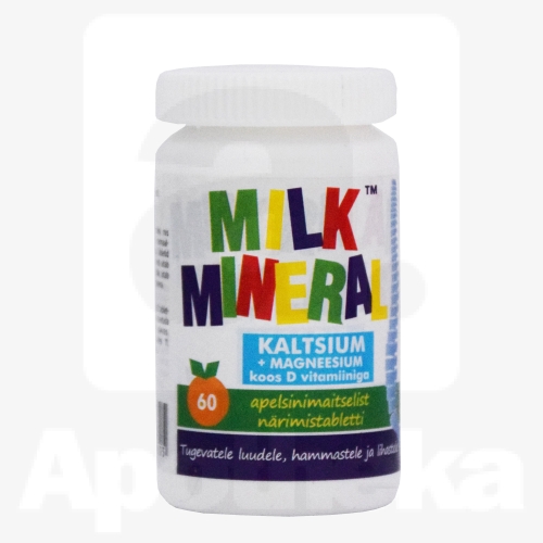 NEW NORDIC MILK MINERAL (CA+MG) TBL N60 APELSINIMAITSELISED