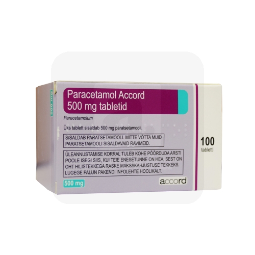 PARACETAMOL ACCORD TBL 500MG N100