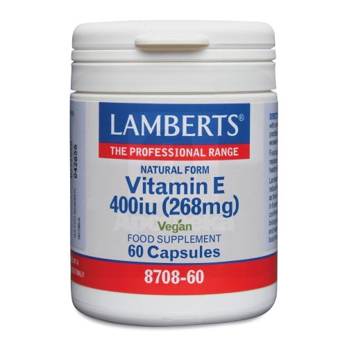LAMBERTS VITAMIIN E CAPS 400IU N60