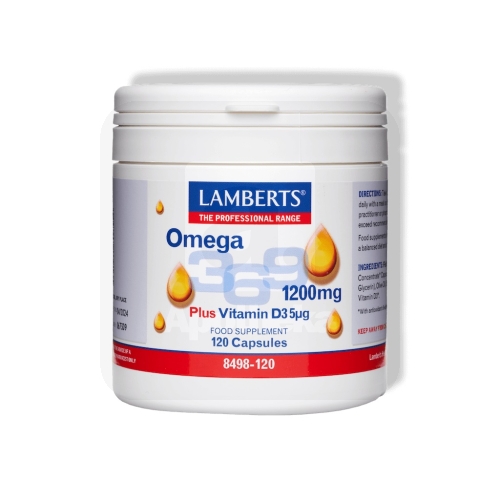 LAMBERTS OMEGA 3-6-9+VIT D3 CAPS 1200MG N120